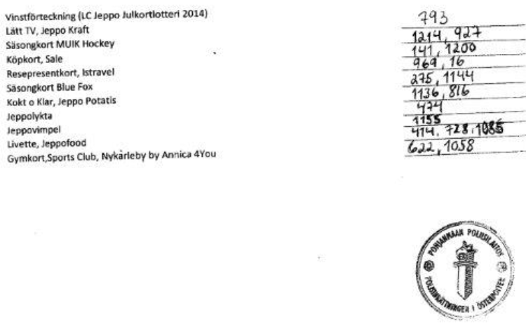 Lotterivinster 2014