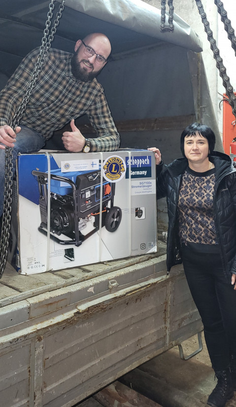 Generator till Ukraina i samköp me LC Ylihärmä